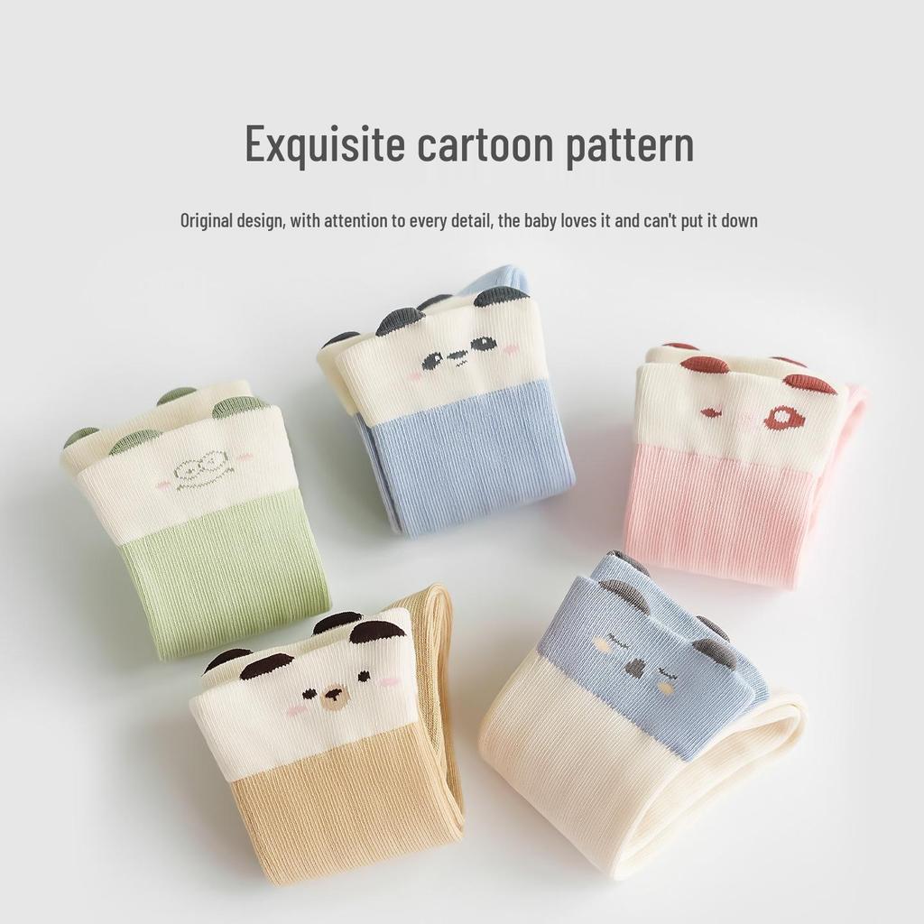 2025 Newborn Knee-High Cotton Socks: Spring & Autumn Over-the-Knee, Boneless Mid-Calf