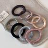 Korean Basic Simple Elastic Ice Silk Large Intestine Hair Band Solid Color Headrope Girls Women Hair Accessories