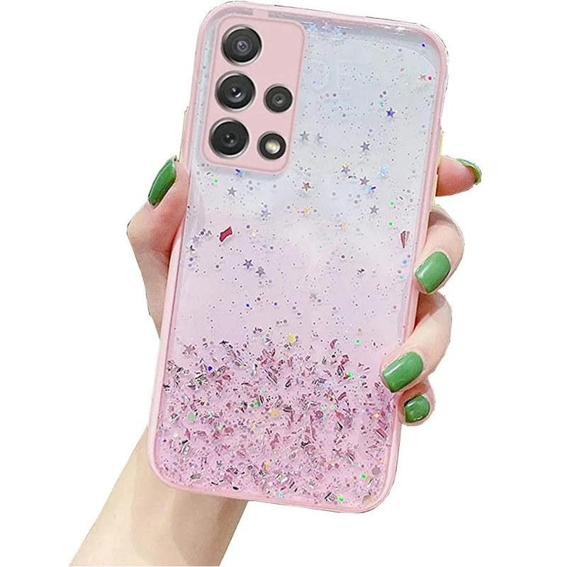 Full Lens Protection Case for Samsung Galaxy S22 Plus S21 S23 Ultra S20 FE Sequins Bling Glitter Cover