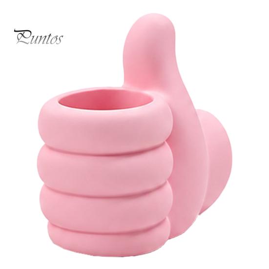 Funny Gesture Pen Stand 3D Printed Thumbs?Up Holder, Shaped Desk Organizer, Creative Durable PLA Stationery Container Pencil Cup, Cute Desktop