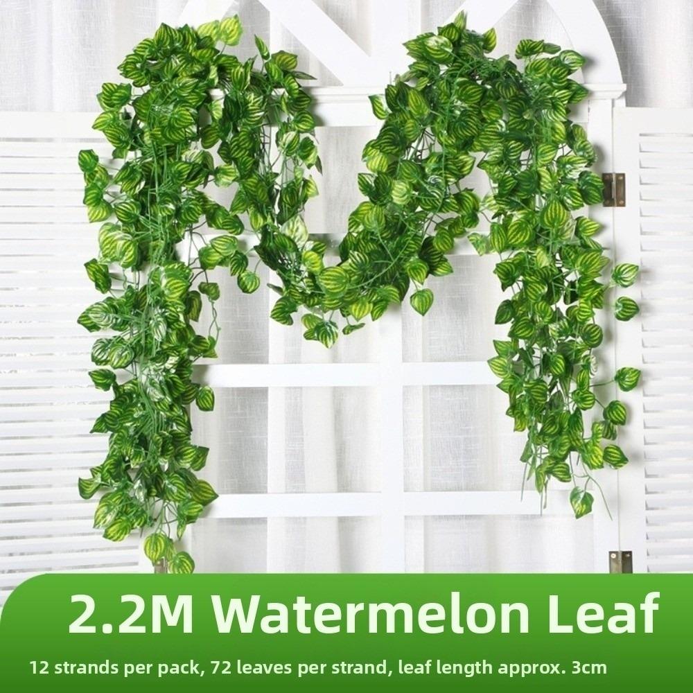 Lifelike Appearance Faux Hanging Plants Plastic Artificial Ivy Garlan Home Wall Decor