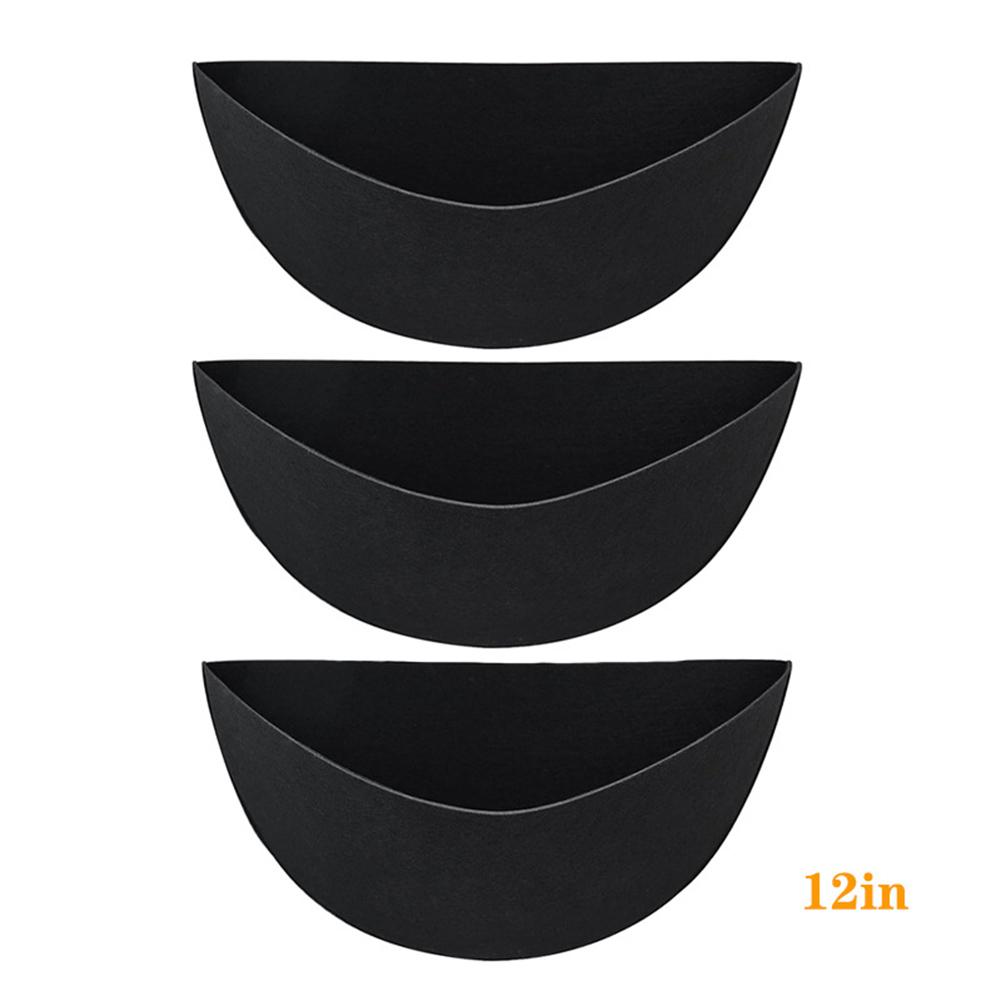 Felt Liner Kit 3pcs for Wall Hanging Half Round Baskets Box Planters Outdoor Fence Baskets and Wire Plant Holders