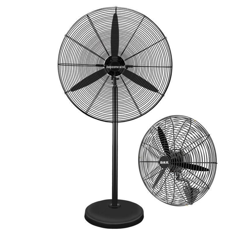 Ventilatore a Tromba Oscillante da Parete Industriale - Potente Ventilatore Elettrico da Pavimento per Cantieri