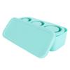 Ice Cube Tray for Tumbler Silicone Ice Maker for Making 3 Hollow Cylinder with Lid and Bin for Freez