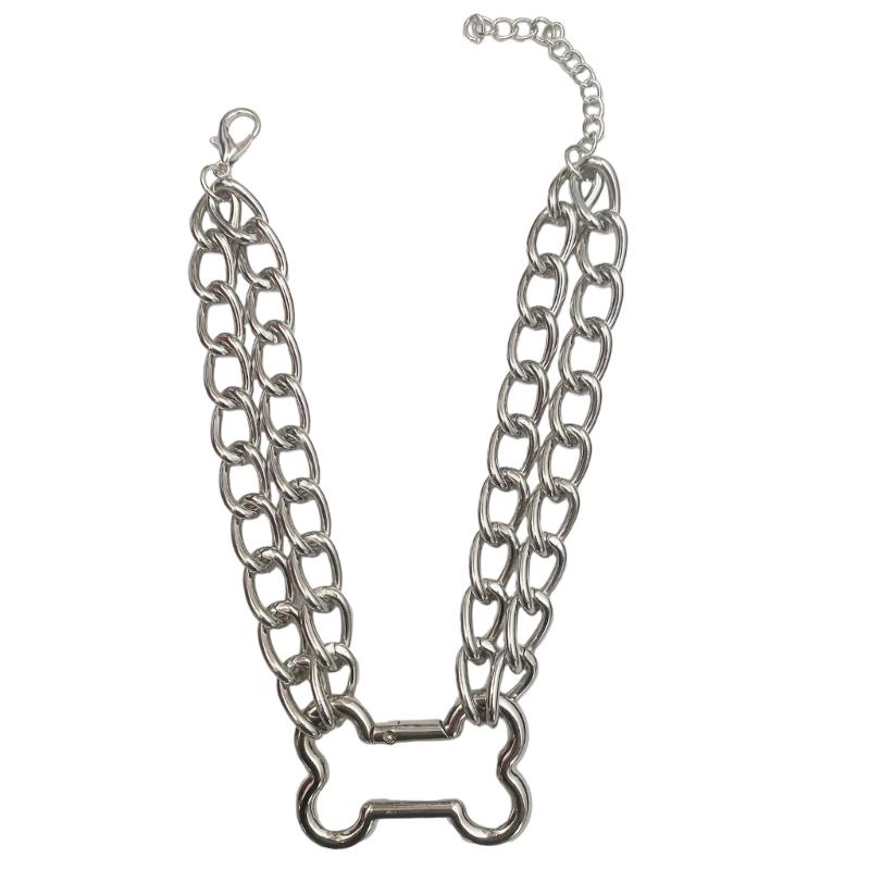 

Trendy Bone Link Necklace Durable Hollow Bone Necklace Fashion Bone Clavicle Chain Suitable for Parties and Performances 1