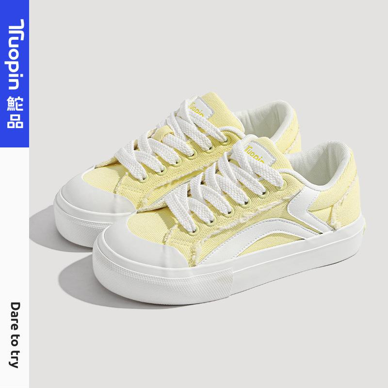 

Кеды женские универсальные весенне-летние новые на толстой подошве с увеличением роста парусиновые дышащие спортивные туфли повседневная обувь 40