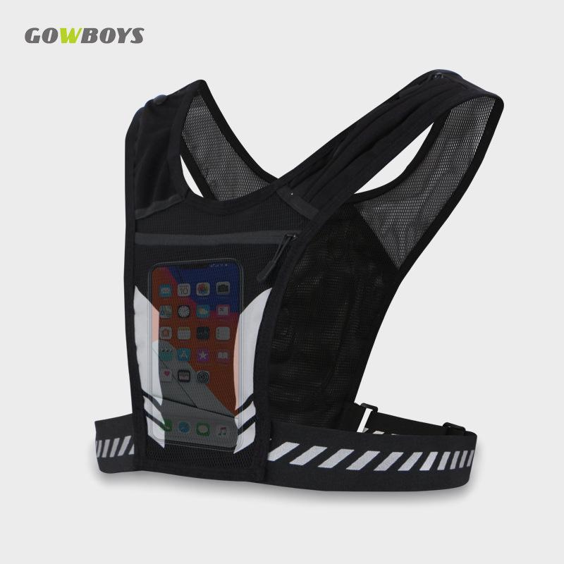Reflective Sport Backpack: Large Capacity for Cycling, Running, Hiking - Holds Water Bottle & Phone