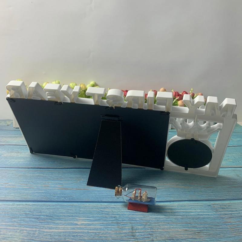 First Year Milestone Photo Frame Souvenirs My First Year Baby Keepsake Frame for Photo Memories 0-12 Months Pictures