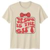 Jesus Is The Gift Christian Faith Religion Mens Womens Graphic Tee