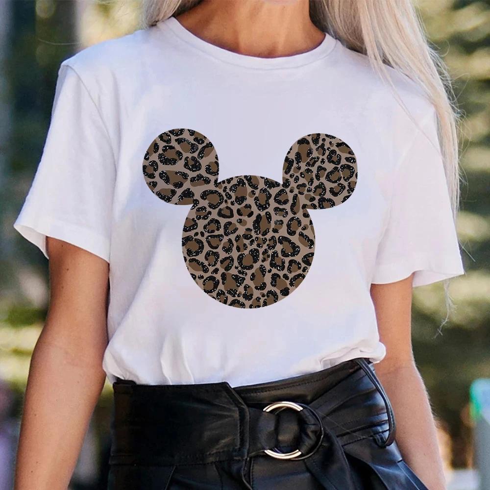 

Disney Kawaii Мультяшные Женские Топы Микки Маус Принцесса Анна Мода Летняя Уличная Одежда Футболка Женская Винтажная Белая Футболка M