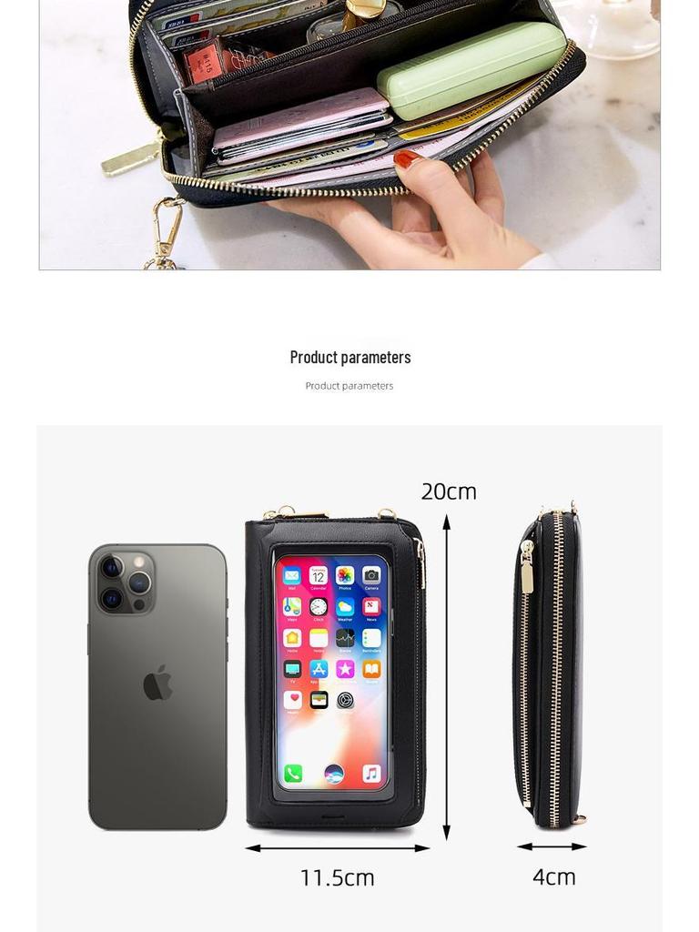 RFID Anti-Theft Touchscreen Crossbody Wallet & Mini Women's Shoulder Bag
