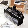 Large Capacity, Six-layer Transparent Pencil Case, Multi-functional Window-accessible Pencil Case, Pencil Case, High Value, Simple, Small and Fresh