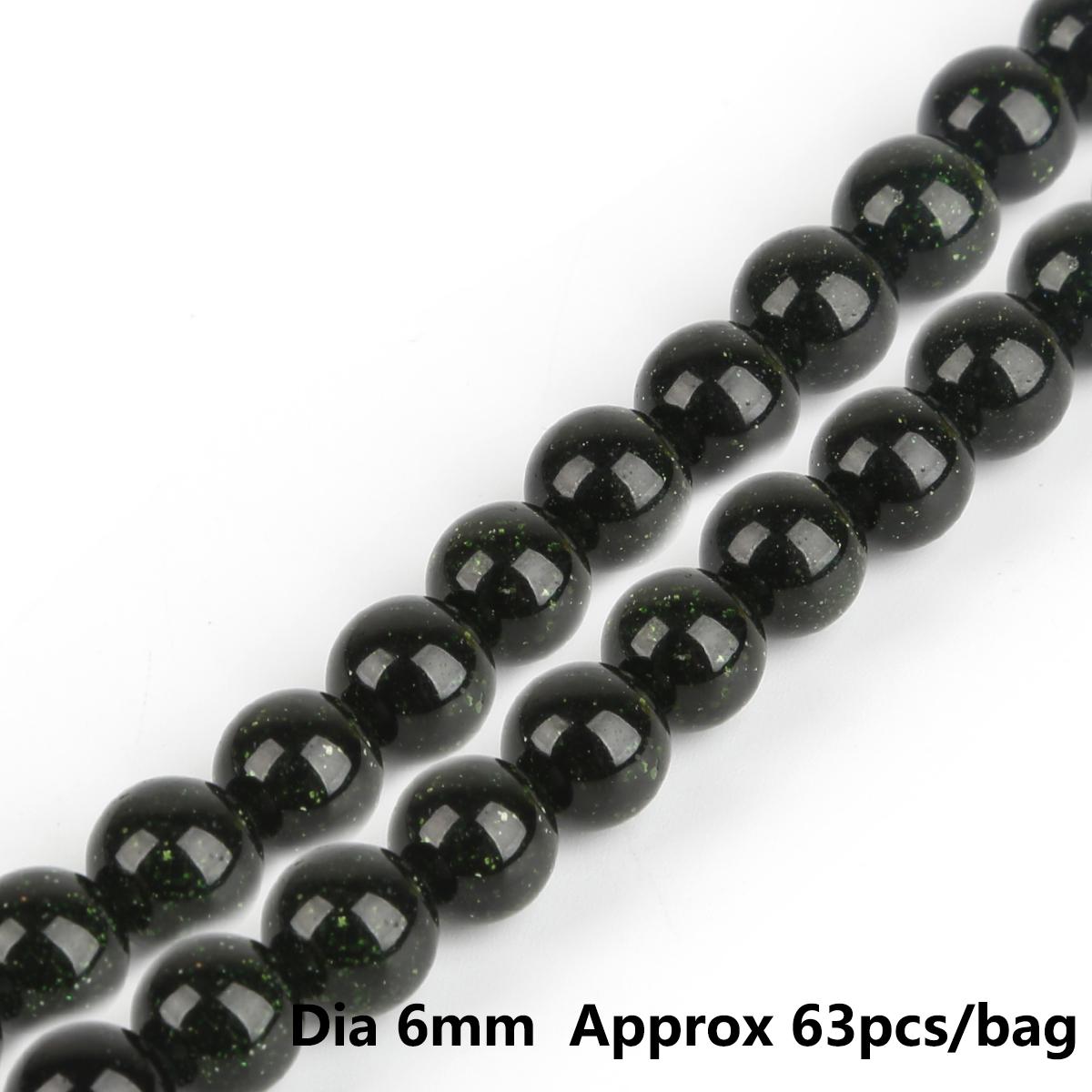 

Натуральный свободный камень, темно-зеленый зернистый песчаник, круглые бусины для изготовления ювелирных изделий, браслет-подвеска «сделай сам», 15 дюймов, нить 4/6/8/10 мм 6mm 63pcs