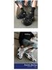 Black Warrior Men's 10CM Invisible Height Boost Shoes, Autumn Mesh Breathable Retro Dad Sneakers