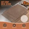 3 PCS Fiberglass Cloth Grill Mesh Mat Non-Stick Grilling Sheet Liner  Outdoor Barbecue