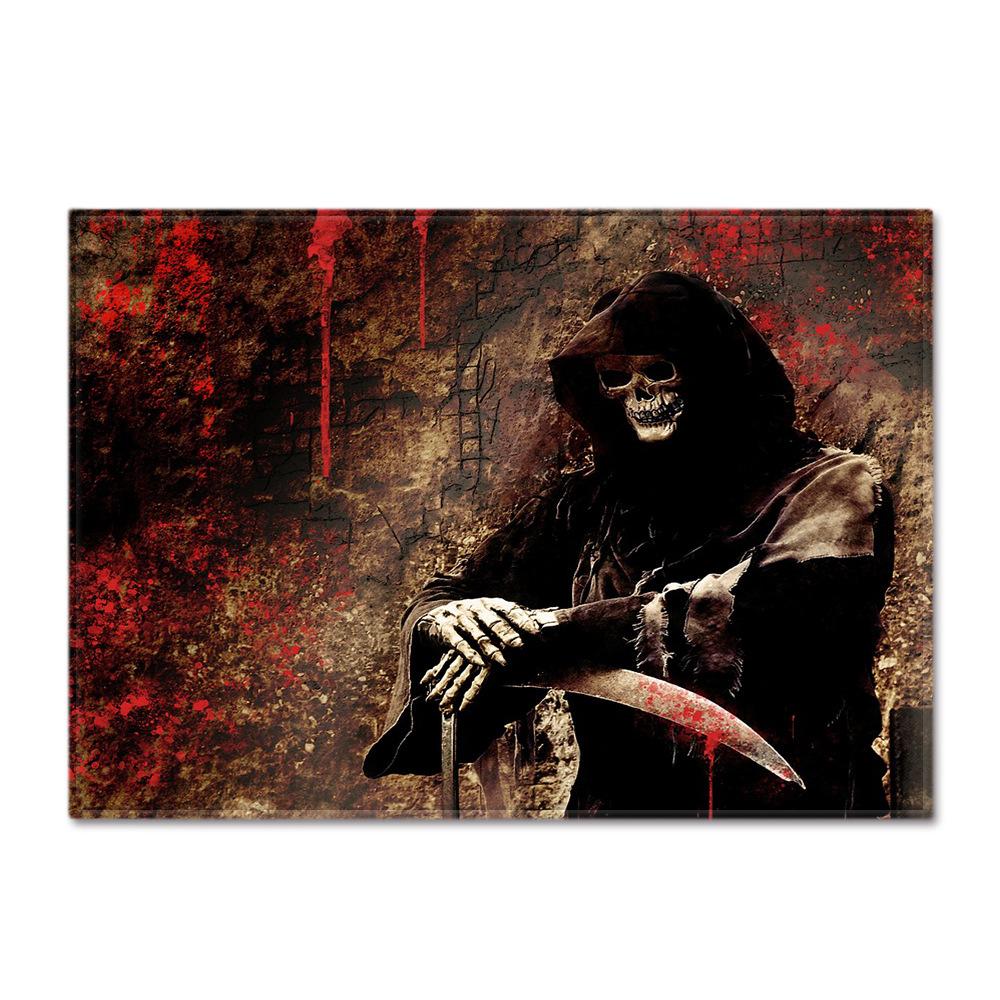 Skull Living Room Floor Mat Bedroom Dining Room Carpet Carpet Doormat