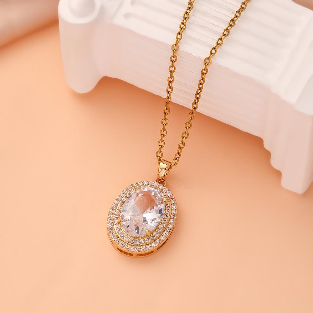 Women's Luxury Titanium Steel Pendant Clavicle & Long Sweater Necklace - Niche Design