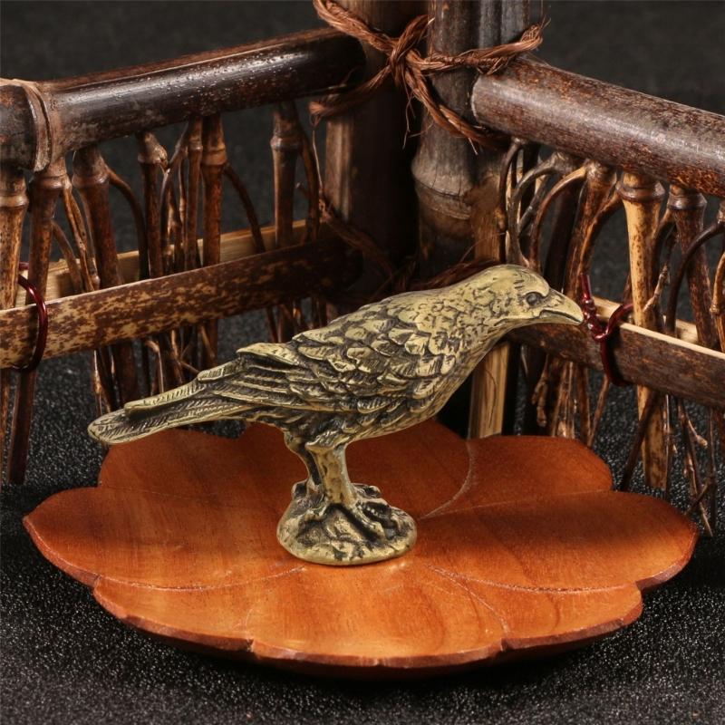 Animal Shelf Decors Accent,Ravens Figurines Tabletop Centerpieces for Home Decoration Retro Ravens Decorative Objects