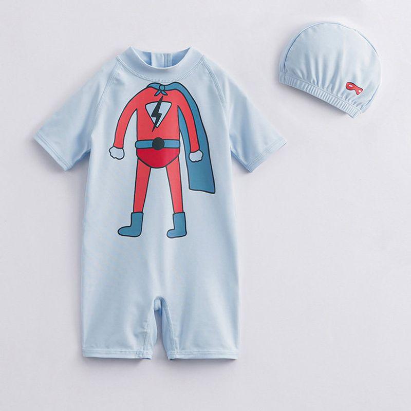 Cool Sunscreen Mark Jenny Anime Swimming Cap Summer Wear Blue 90