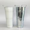 Vasos Metálicos Galvanizados para Floricultura Decoração Rústica de Fazenda Balde de Flores Suporte de Flores de Lata Rústico para Plantas Cortadas Decoração de Casa