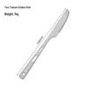 Titanium Cutlery Set: 4-Piece Fork, Spoon, Knife & Chopsticks for Outdoor Camping