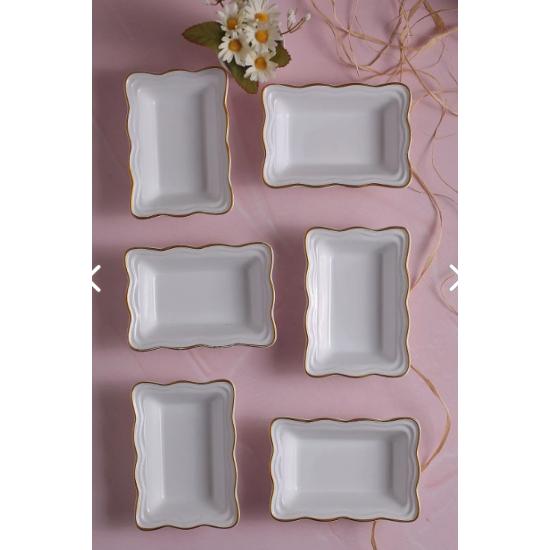 

Yaldızlı Serenat Çerezlik, Sunumluk, Kahvaltılık 6 Adet Beyaz Renk