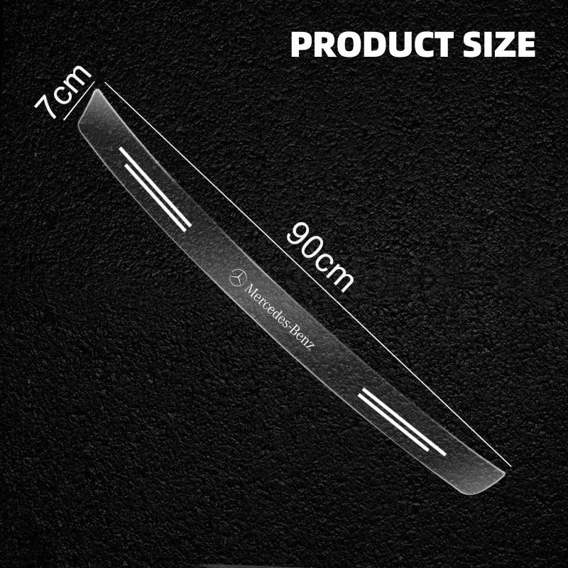 Car Rear Bumper Trunk Sill Transparent Protector Sticker For Mercedes Benz B/C/E/S Class A Class C200L GLC GLE CLA accessories