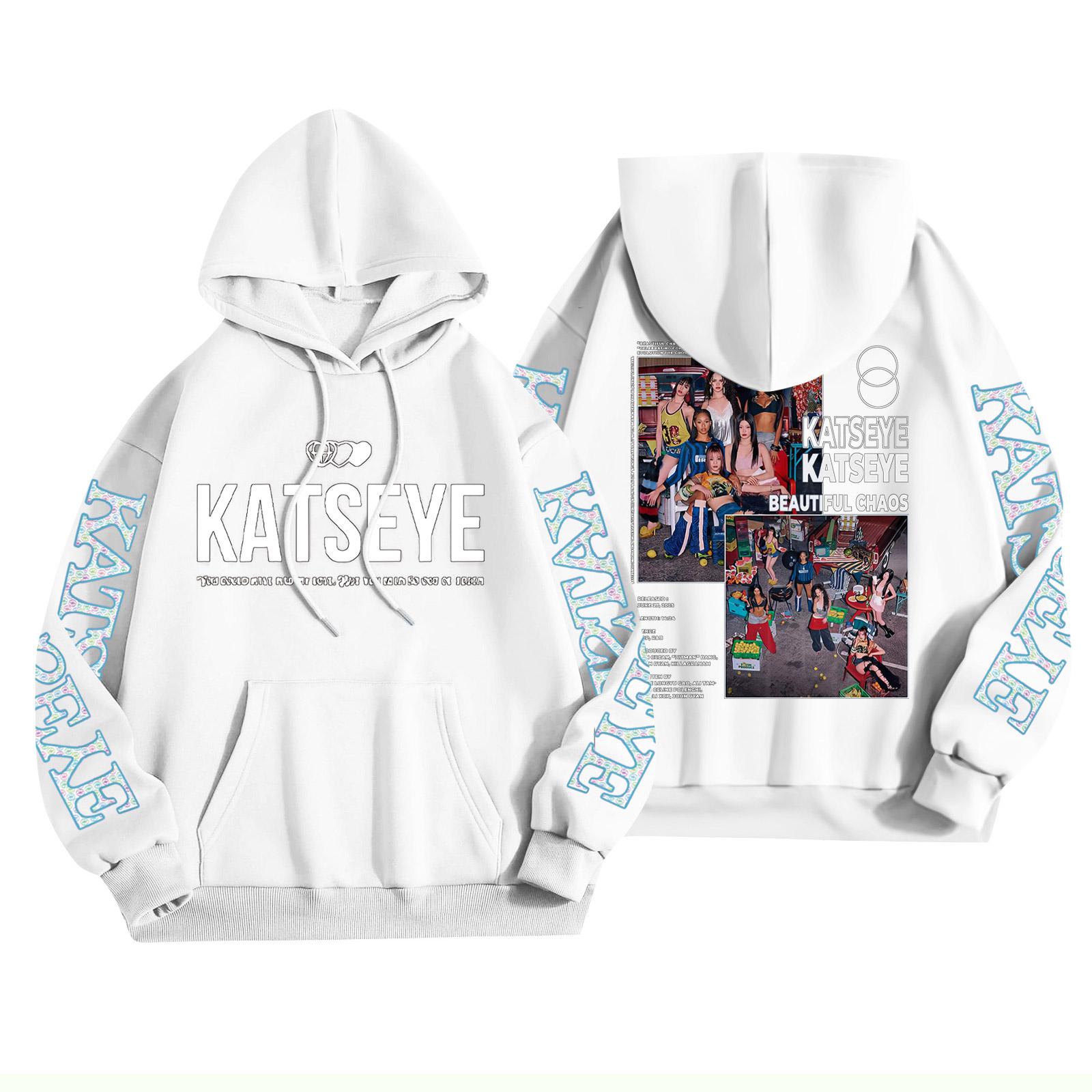 

Унісекс Модний Легкий Пуловер з Довгим Рукавом з Кишенями Толстовка з Принтом XXXL білий