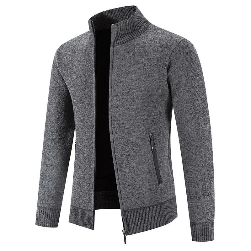 

Men s Casual Zipper Knit Cardigan Jacket for Autumn/Winter 3XL