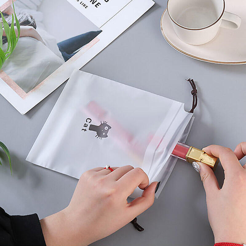 Водонепроницаемый виниловый пенал с мишкой и многоразовым ремешком, прозрачный, средний, DD-12176