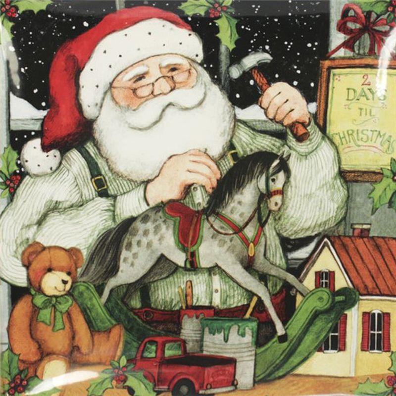 

Зимняя алмазная живопись «сделай сам», Рождество, полная дрель, круглые алмазные наборы для вышивки мозаики, полный комплект для алмазной вышивки, домашний декор, набор для рукоделия Full Round 20x20CM