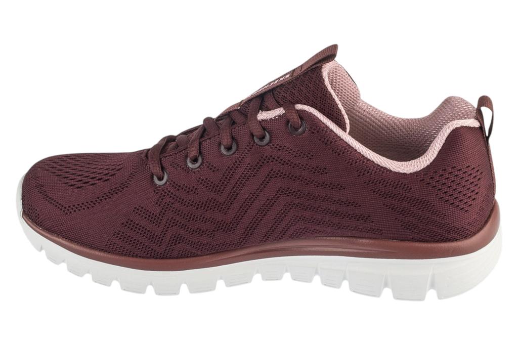 Skechers Graceful - Get Connected, Womens burgundy Sneakers