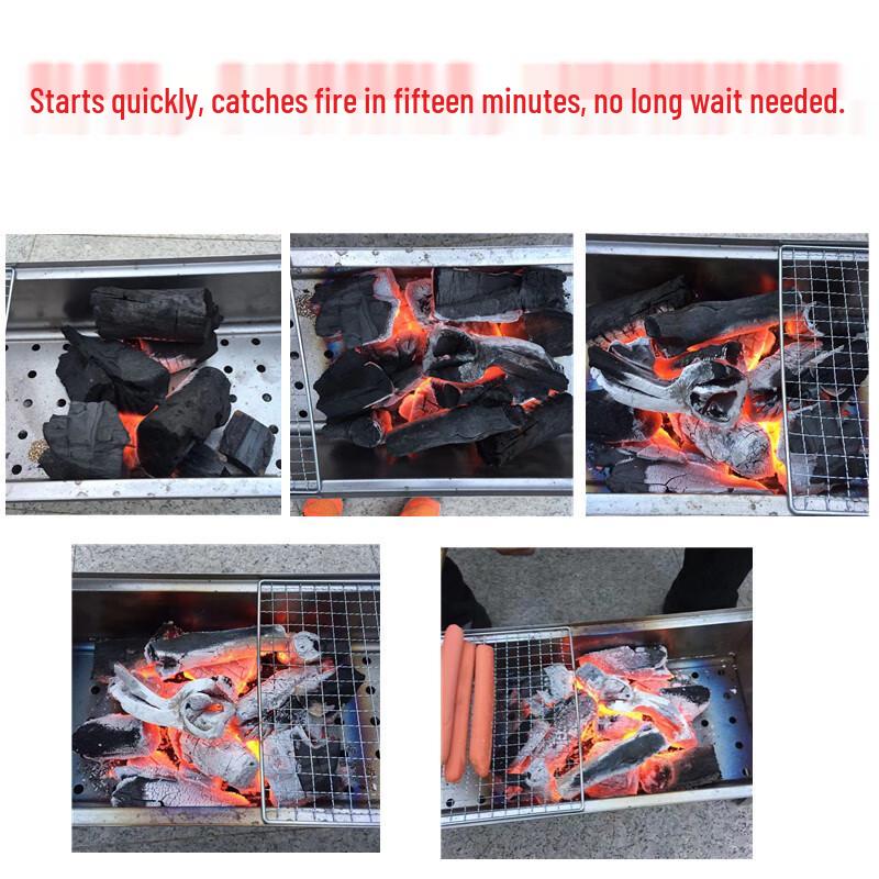 ZISIZ Applewood Fast-Burning Smokeless BBQ Charcoal