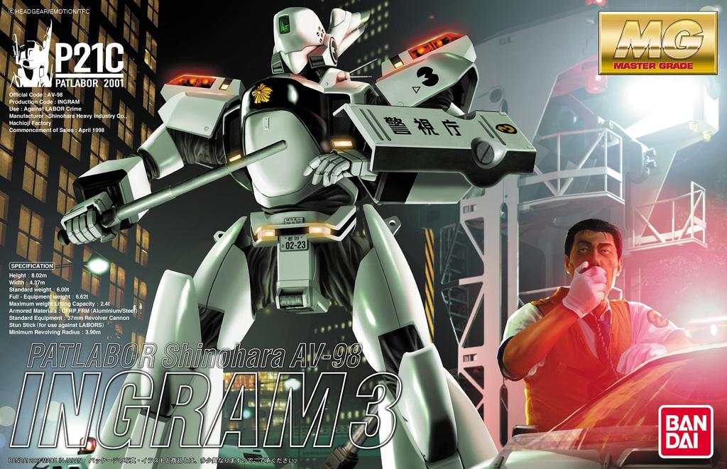MG Mobile Police Patlabor Ingram Unit 3 Scale Plastic Model Kit 1/35 Pre-colored