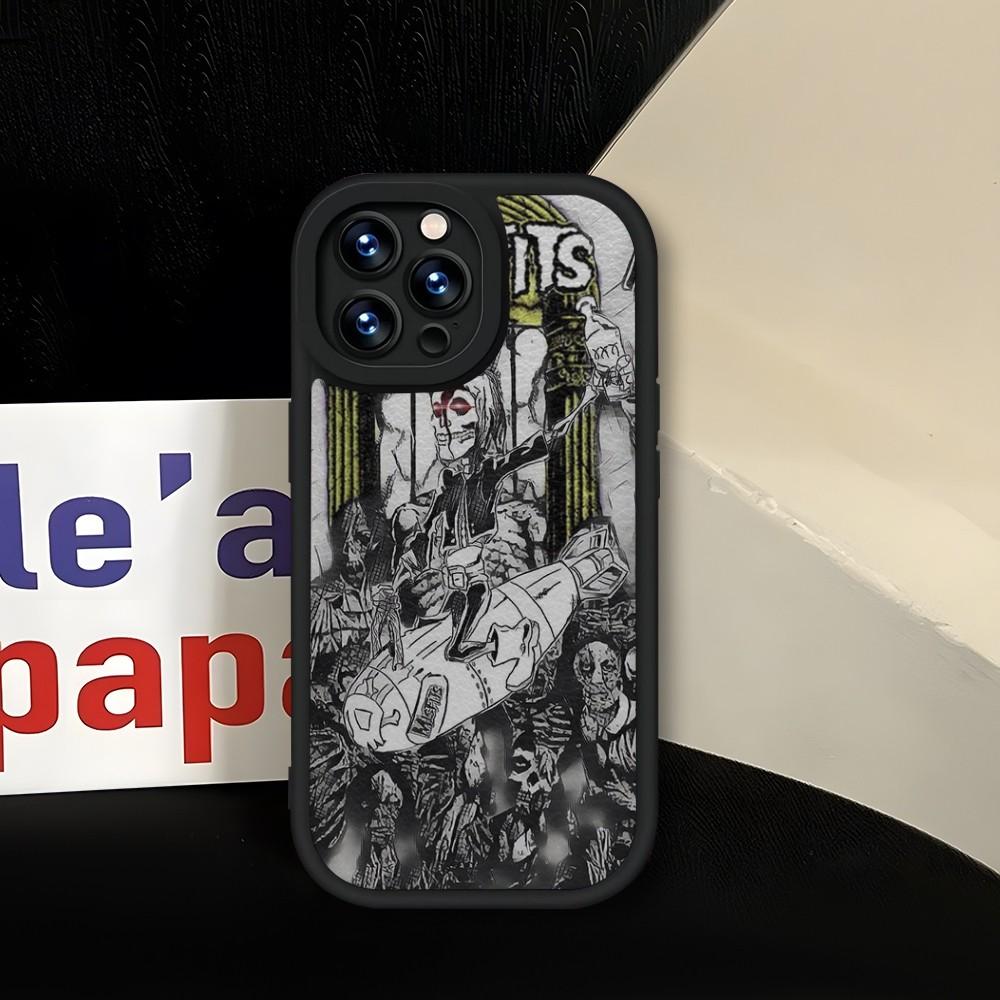 The Misfits Glenn Danzig Phone Case Soft Black For IPhone 13 14 15 12 11 Pro Max Mini Xs X Xr 7 8 Plus SE2020 Leather Coque