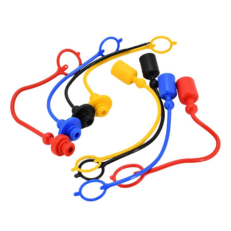 1/5Pairs PVC 1/2 ISO-A Hydraulic Quick Coupler Male Dust Cap And Female Plug Cover Fits Hydraulic Quick Disconnects Coupler