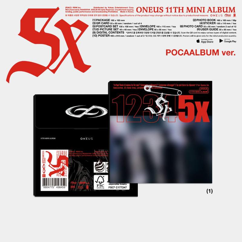 ONEUS 11th Mini Album ‘5x’ [POCAALBUM Ver.]