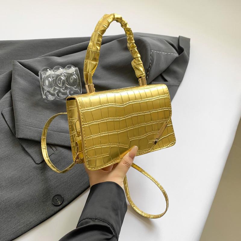 Trendy Casual Small Square Crossbody Bag Fashionable Pu Leather Handbag For Women