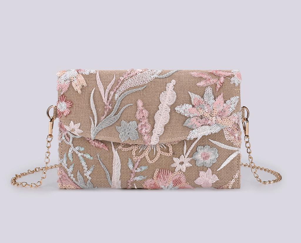 Premium sequined clutch bag  summer new fashion women's dinner bag lightweight niche envelope bag