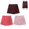 Pánské saténové boxerky Silk Sleepwear Spodní prádlo Šortky s potiskem srdce Lounge Beach šortky