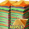 10-100pcs Soft Chamois Glasses Cleaner Eyeglasses Microfiber Clean Cloth For Lens Clothes Phone Screen Cleaning Wipes Cleaner