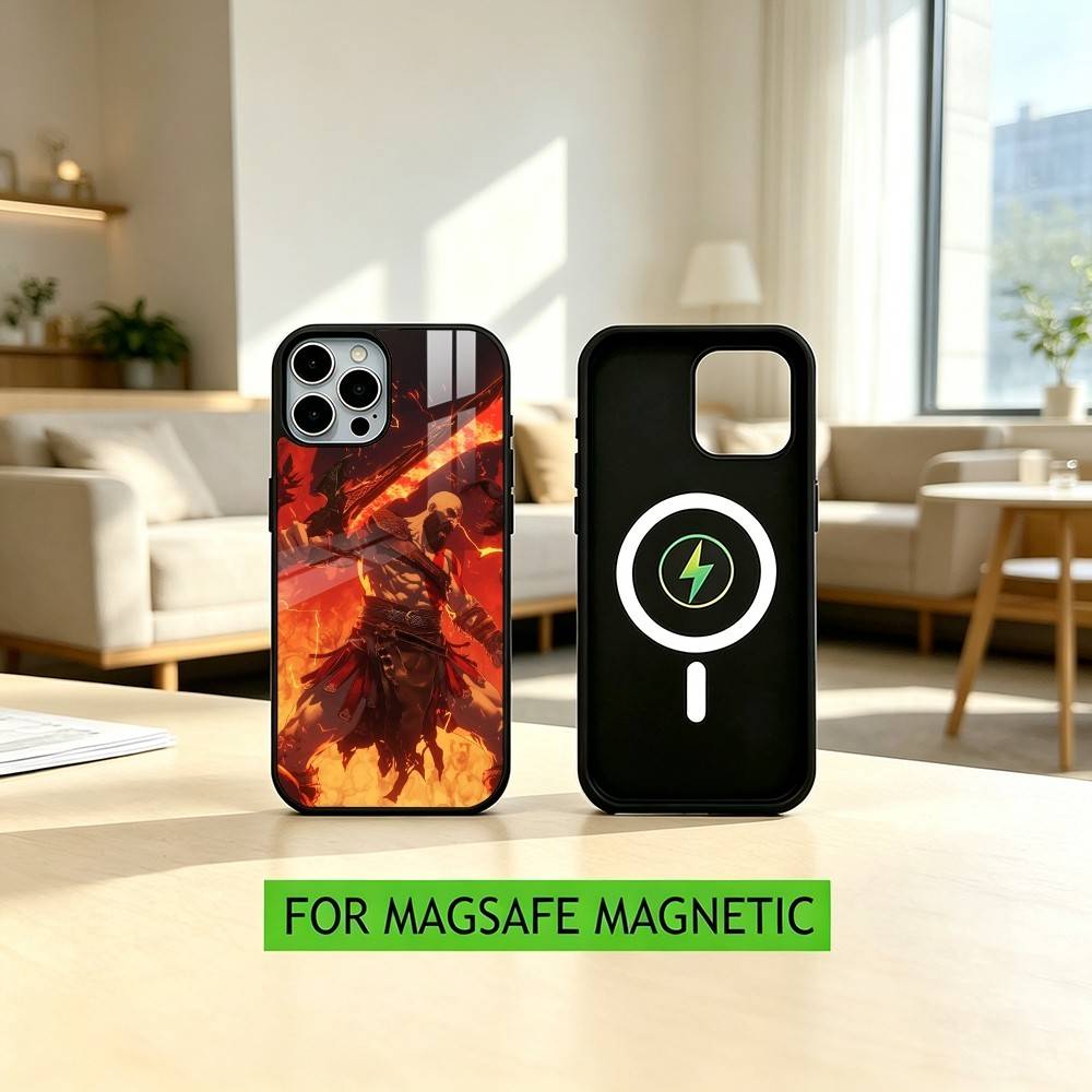 God of war Battle Karatos GAME  Phone Case For iPhone17,16,15,14,13,12,11 Plus,Pro Magnetic with Magsafe Wireless Charging