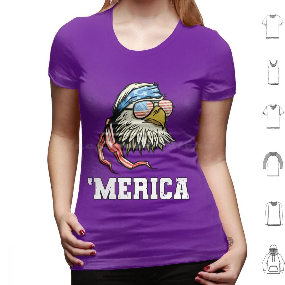 4th Of July Merica Bald Eagle Patriotic Veteran T Shirt 6xl Cotton Cool Tee Eagle Bald Eagle Mericaw Memorial Day Veterans Day