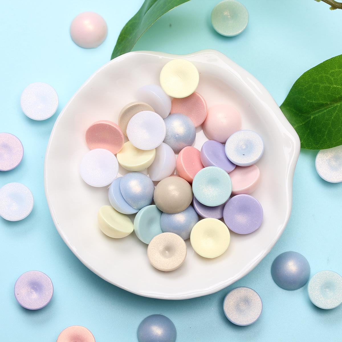 

Изготовление ювелирных изделий ручной работы макароны матовые модные DIY для полукруглых бусин 40 шт. 12 мм аксессуары