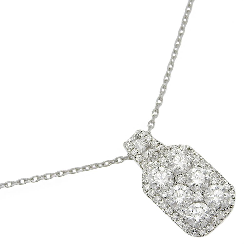 

Necklace K18 white gold/diamond 5.1g Women Used