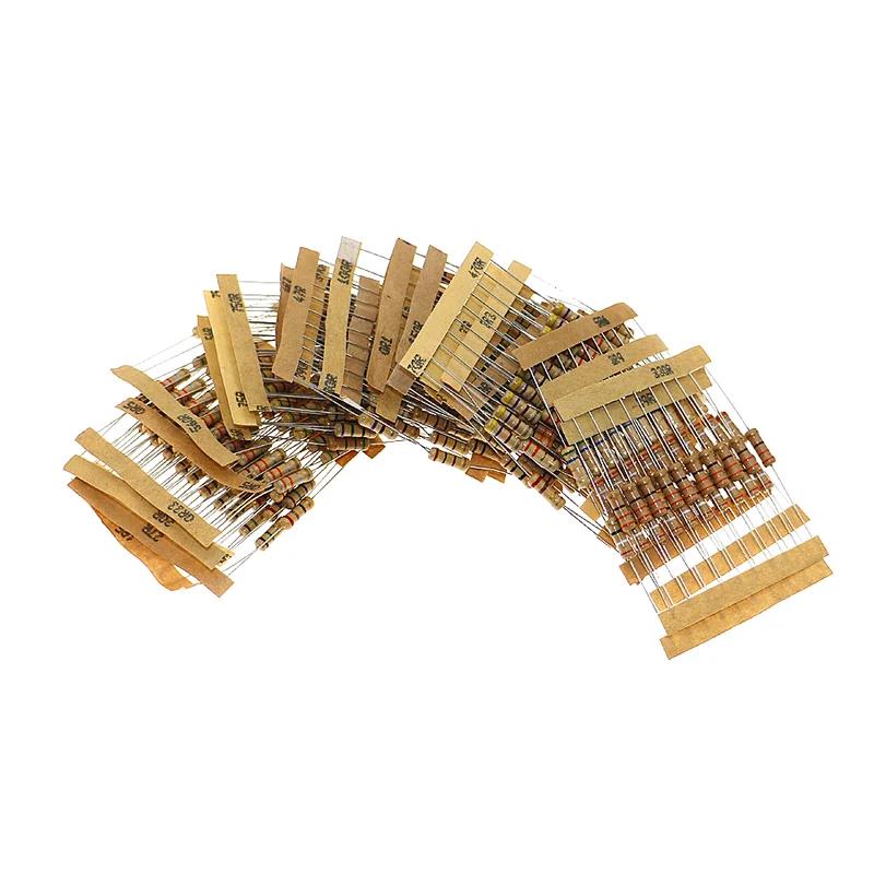 300pcs 30Value Resistor Kit 1W 5% Carbon Film Resistance 0.1-750 ohm Assorted kit Set 10pcs Each Value