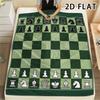 1Pc Chess Print Flannel Blanket,High quality Comfortable for All Seasons,Home Decor,Warmth and Comfort,Perfect for Christmas Gifts