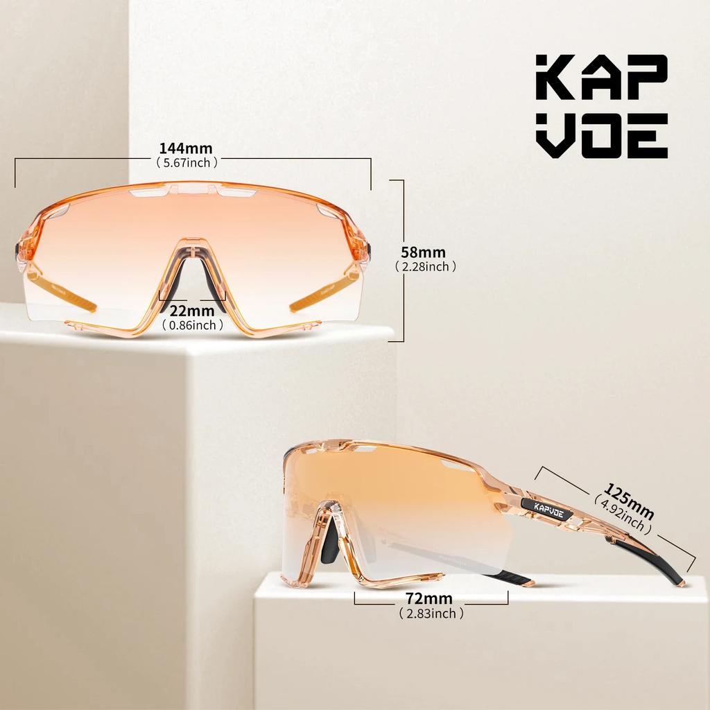 KAPVOE Nouvelle Technologie Verres Nano Lunettes de Cyclisme Lunettes de Soleil Sportives d'Extérieur Hommes Femmes Vélo de Route VTT Vélo Lunettes de Randonnée UV400