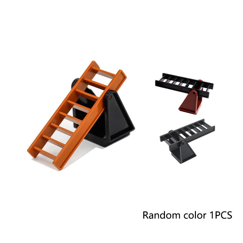 Big Building Block Accessories Train Track Traffic Signs Light Roadblock Parking Pole Fence Compatible Outdoor Series Kids Toys