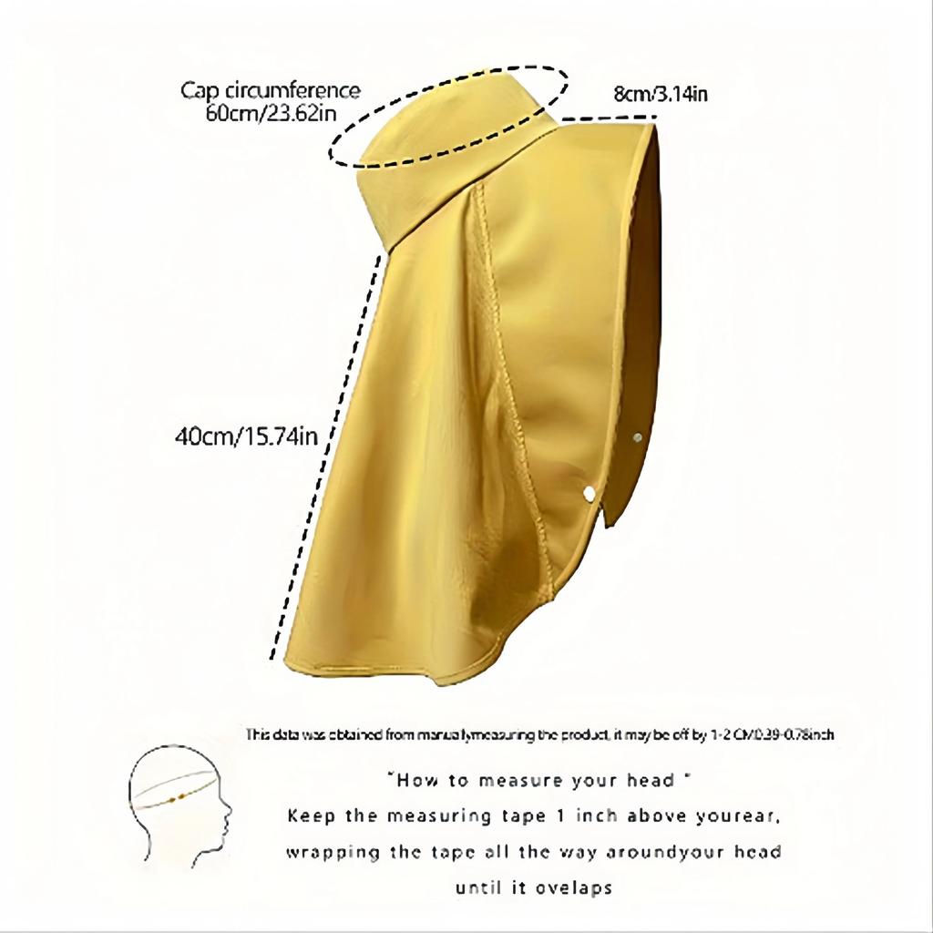 Sommerhüte für Damen Outdoor UV-Schutz Nackenschutz Sonnenblenden für Damen Angeln Wandern Breitkrempiger Schal Sonnenschutz Pferdeschwanz-Kappe